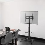 Тримач для мобільного телевізора - підставка з полицею - Зображення 12