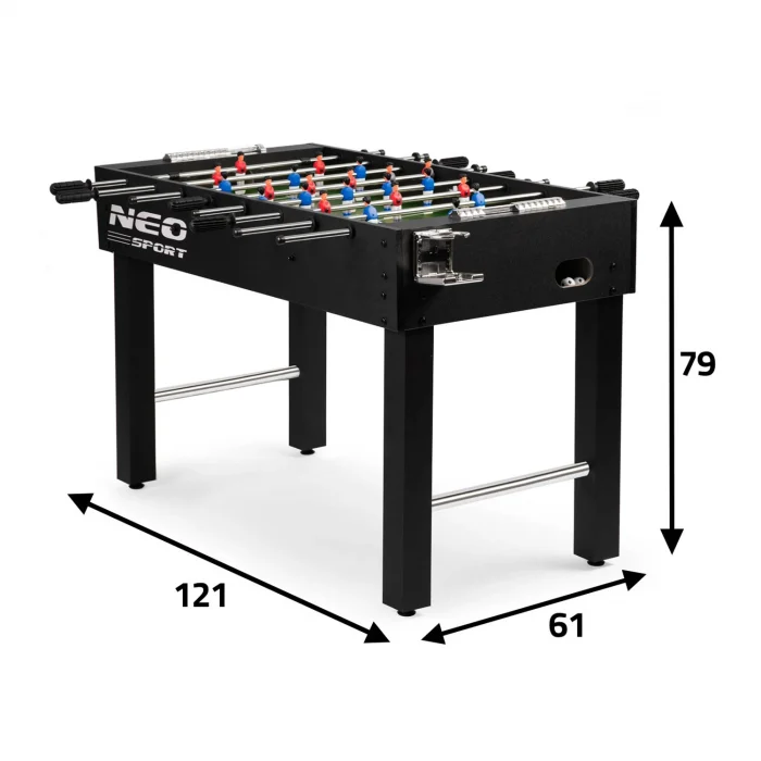 Стіл для настільного футболу Neosport NS-402, чорний - Зображення 10
