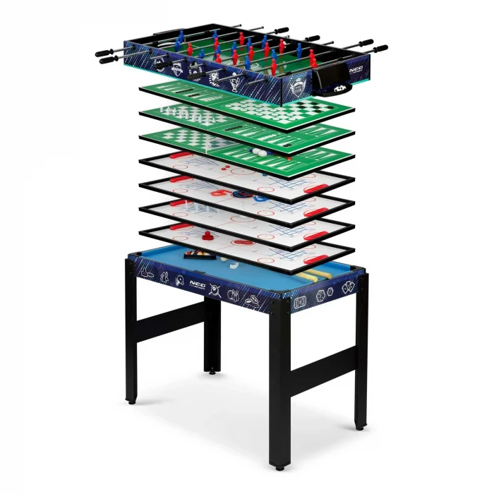 Мультиігровий стіл 12в1 106x59x90 см NS-801 чорний - Зображення 12