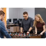 Настільний футбольний стіл Neosport 118x61x79 см NS-804 темно-коричневий - Зображення 15