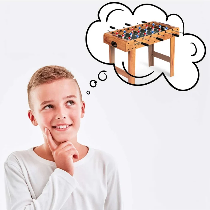 Настільний футбольний стіл Neosport 70х37х62 см NS-802 дерев - Зображення 13