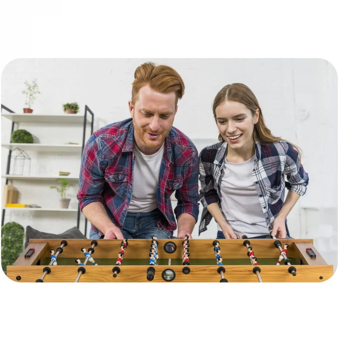 Настільний футбольний стіл Neosport 121 х 61 х 80 см NS-803 дерев'яний - Зображення 7