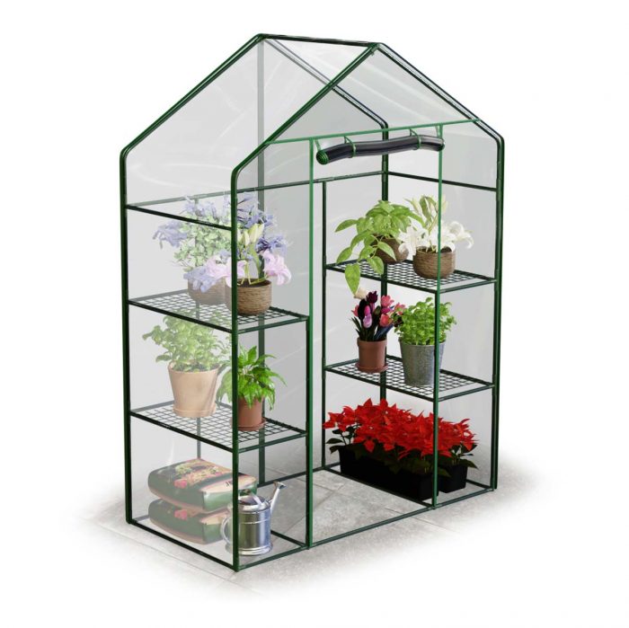 Теплиця з двома стелажами 140 x 71 x 195 см Plonos 4922 - Компактна та зручна - Зображення 7