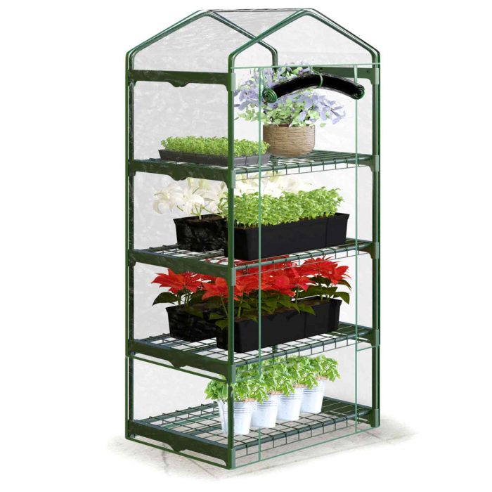 Теплиця-стелаж 70 x 50 x 160 см Plonos - Компактне рішення - Зображення 4