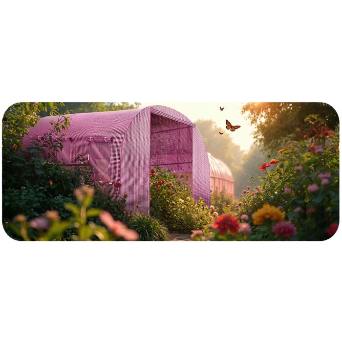 tunel-ogrodowy-2-5-x-4-m-10m2_2633 Теплиця садова 2.5 x 4 м (10 м²) рожевий Plonos - Оригінальний та функціональний - Зображення 5