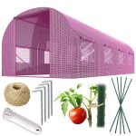 Теплиця садова 2.5 x 4 м (10 м²) рожевий Plonos - Оригінальний та функціональний