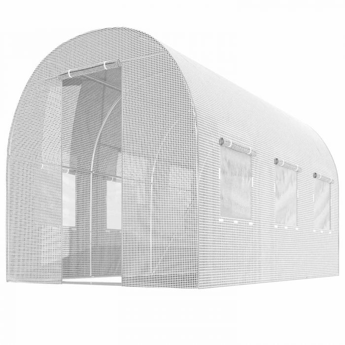 Теплиця садова 2 x 3 м (6 м²) біла Plonos - Оптимальний захист рослин - Зображення 2