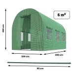 Теплиця садова 2 x 3 м 6 м² Plonos - Надійний захист рослин - Зображення 3