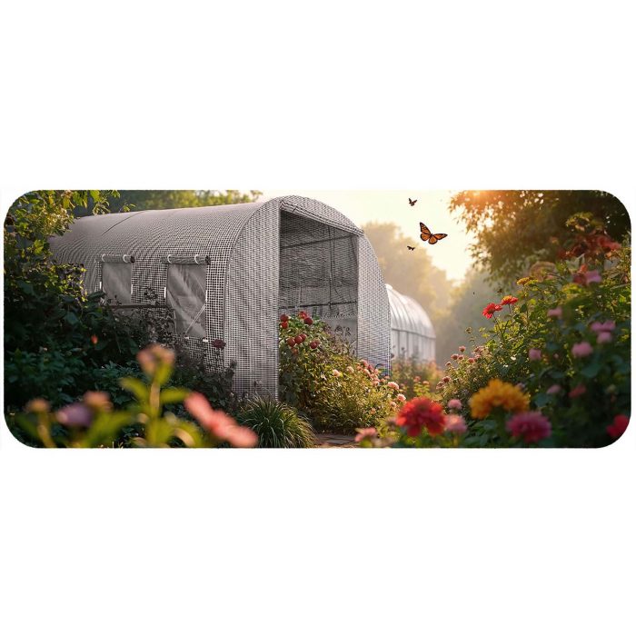 Теплиця садова 2,5 x 4 м (10 м²) біла Plonos - Оптимальні умови росту для вашого саду - Зображення 6