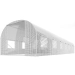 Теплиця садова 3 x 6 м (18 м²) біла Plonos - Велика і міцна - Зображення 2