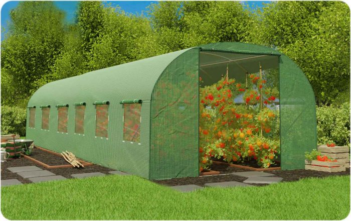 Теплиця садова 3 x 6 м (18 м²) Plonos - Надійний парник для вирощування - Зображення 9