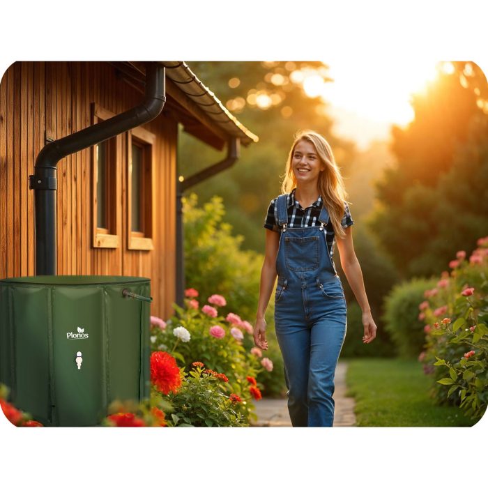 Ємність для дощової води 650 л Plonos PL-522 - Економія води для саду - Зображення 11