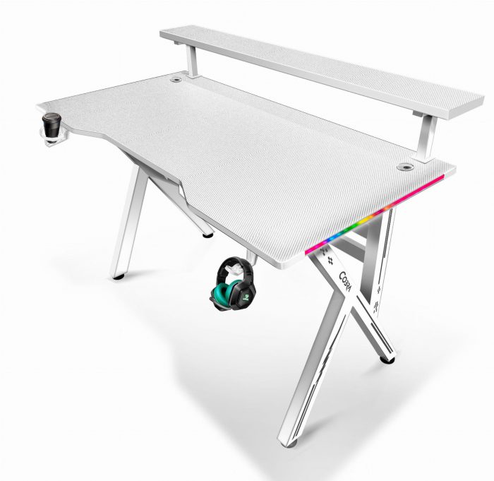 Геймерський стіл CRF4011RGB Білий - Зображення 4