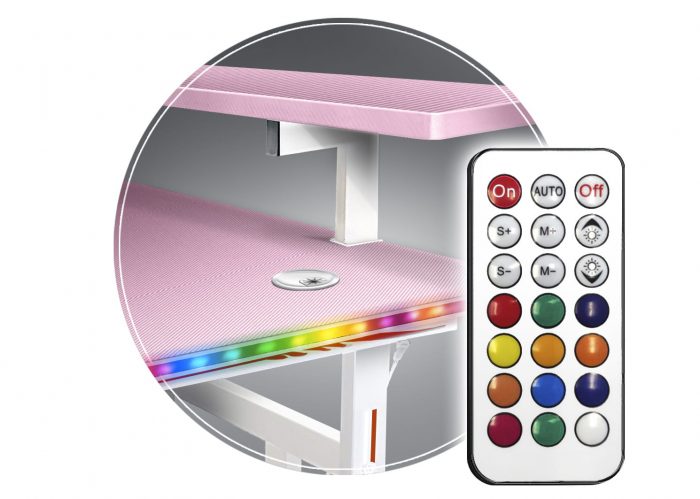 Геймерський стіл CRF4009RGB Рожевий - Зображення 8