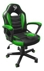 Ігрове крісло COBRA JUNIOR, зелений і чорний