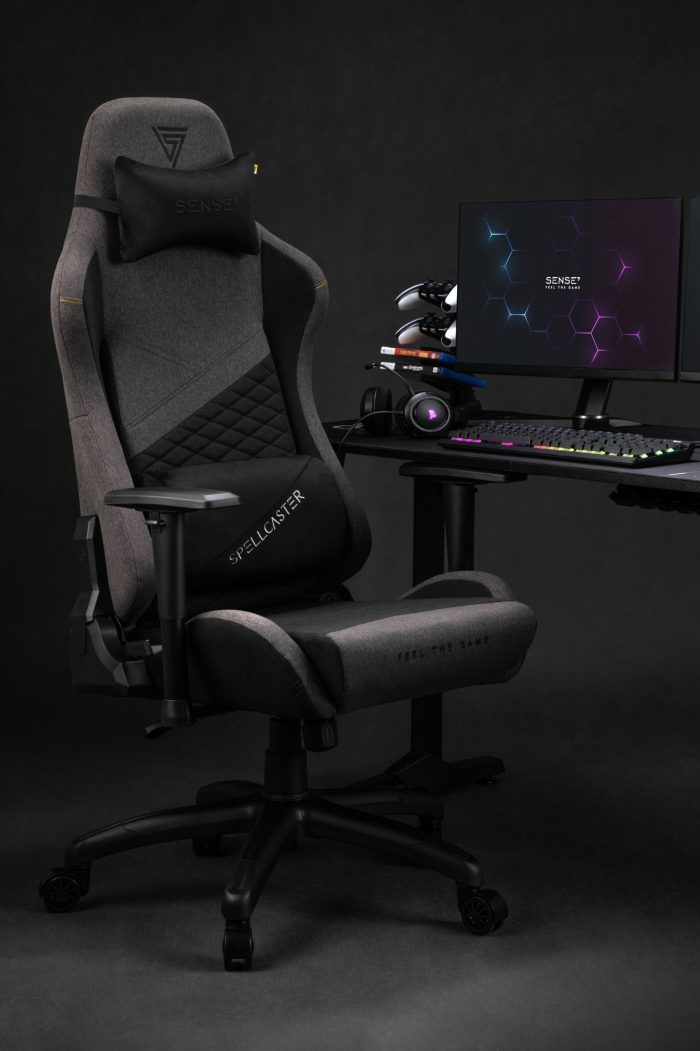 Тканинне крісло SENSE7 Spellcaster Senshi Edition XL сіре Максимальний комфорт і стиль для геймерів - Зображення 8