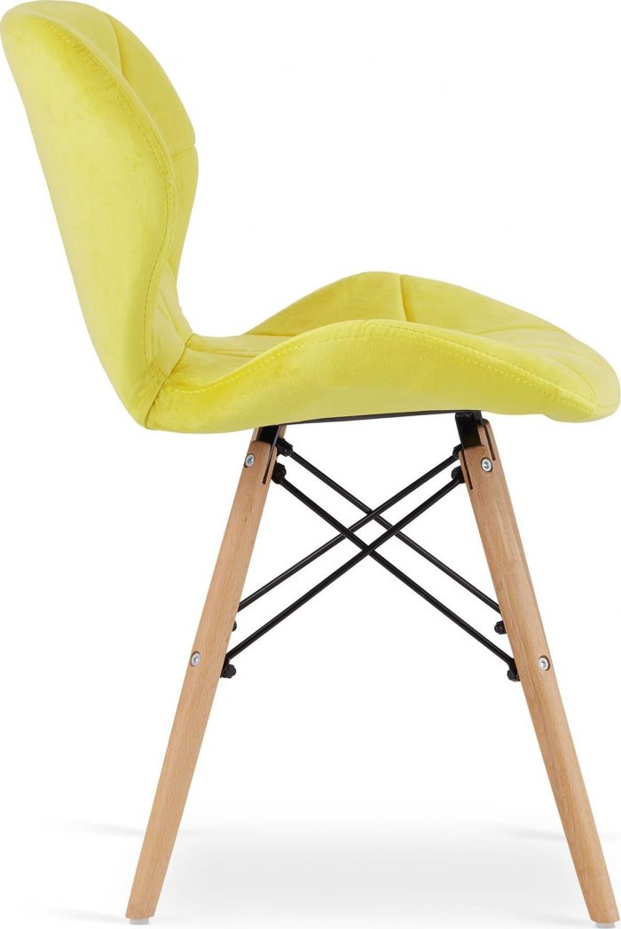 Крісло MUFART ELVA 3369 жовтий оксамит Для розкішного інтер'єру - Зображення 4