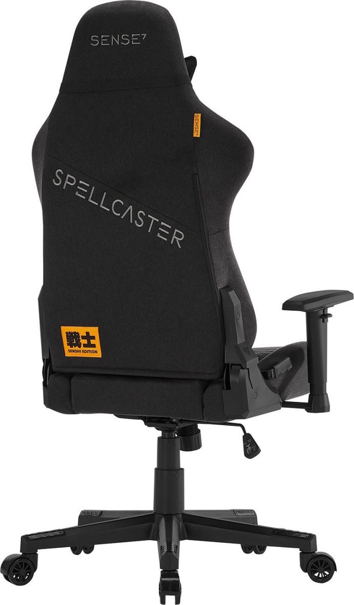 Тканинне крісло SENSE7 Spellcaster Senshi Edition чорний Вищий рівень комфорту та стилю для геймерів - Зображення 3