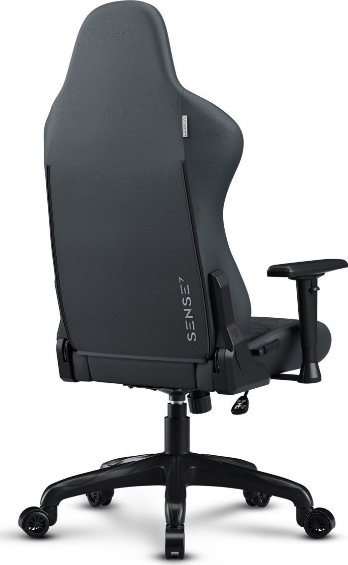 Крісло SENSE7 Spellcaster FUKU PU чорний Елегантний стиль та комфорт для геймерів - Зображення 7