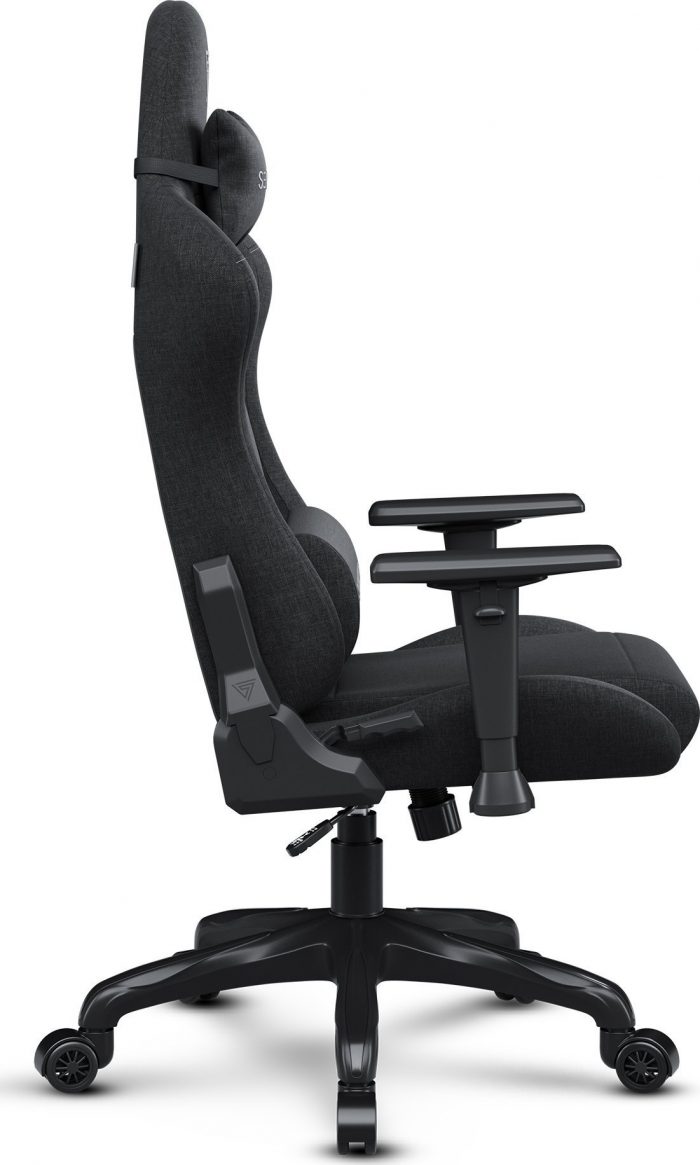 Тканинне крісло SENSE7 Spellcaster FUKU чорний Комфорт і стиль для геймерів - Зображення 4