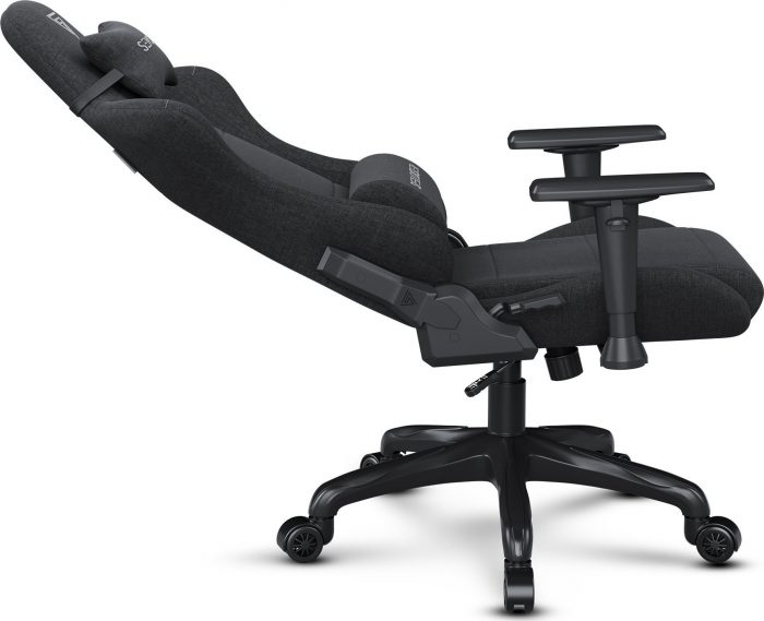 Тканинне крісло SENSE7 Spellcaster FUKU чорний Комфорт і стиль для геймерів - Зображення 5