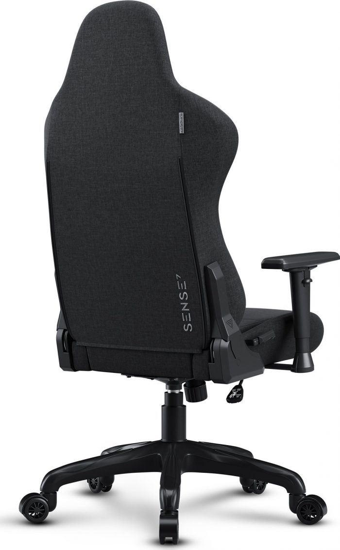 Тканинне крісло SENSE7 Spellcaster FUKU чорний Комфорт і стиль для геймерів - Зображення 6