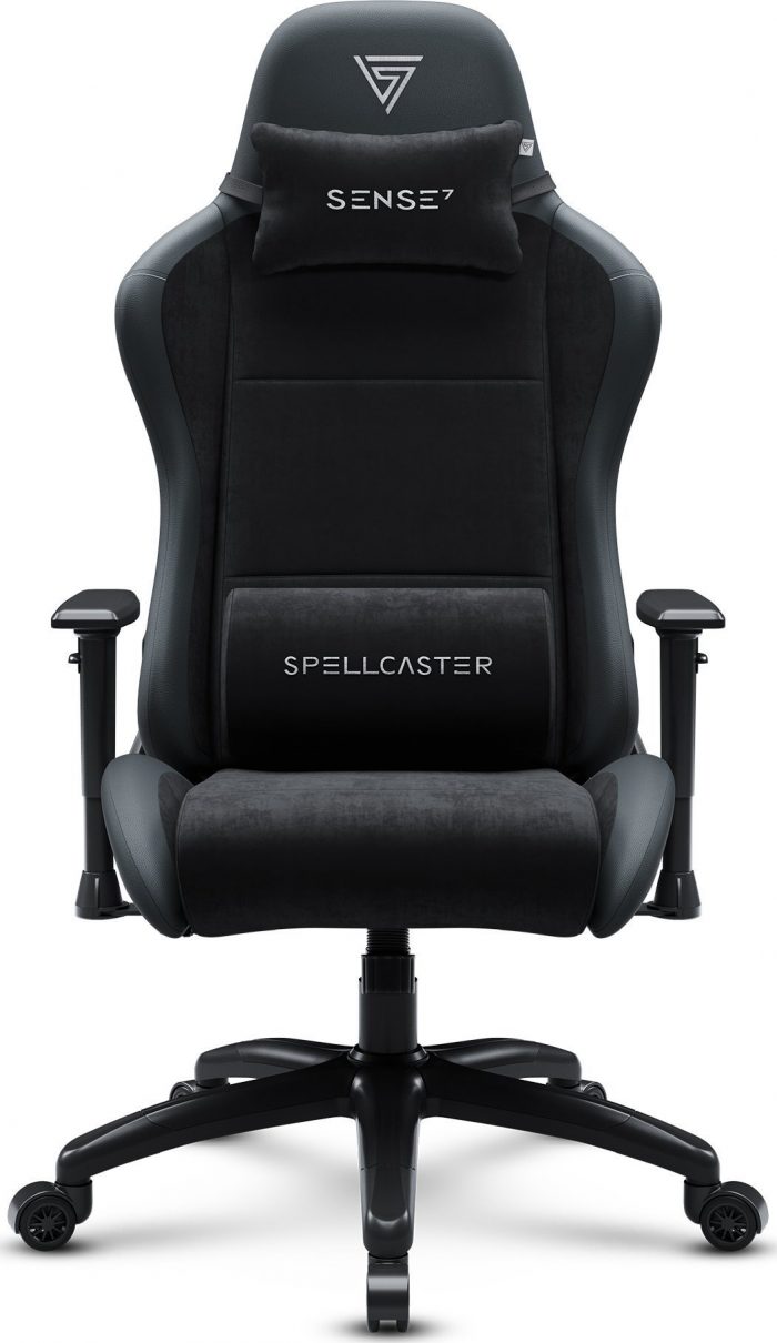 SENSE7 Spellcaster FUKU XL PU Крісло чорний Елегантний комфорт і надійність для геймерів - Зображення 3