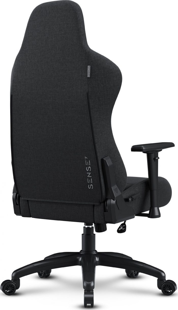 SENSE7 Spellcaster FUKU XL тканинне крісло чорний Простір, комфорт і стиль для геймерів - Зображення 7