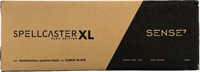 SENSE7 Spellcaster FUKU XL тканинне крісло чорний Простір, комфорт і стиль для геймерів - Зображення 9