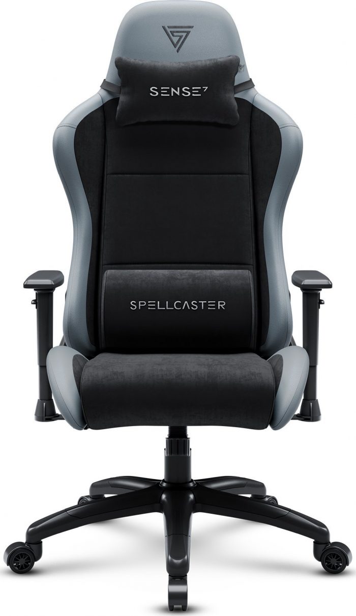SENSE7 Spellcaster FUKU XL PU Крісло чорний/сірий Ідеальне поєднання комфорту та стилю для геймерів" - Зображення 3
