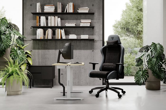 SENSE7 Spellcaster FUKU XL PU Крісло чорний/сірий Ідеальне поєднання комфорту та стилю для геймерів" - Зображення 2