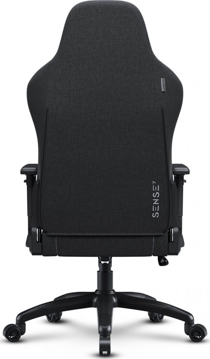 SENSE7 Spellcaster FUKU XL тканинне крісло чорно-сірий Максимальний комфорт і стиль для геймерів - Зображення 8