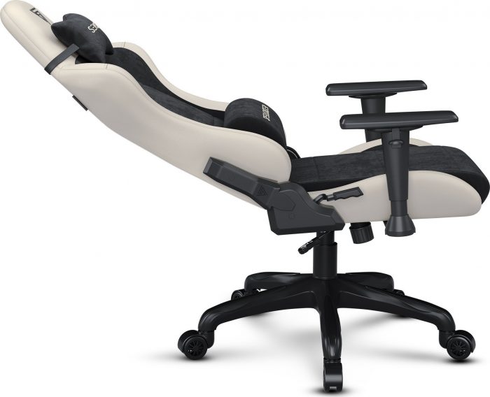 SENSE7 Spellcaster FUKU PU Крісло чорний/бежевий Ідеальний комфорт і елегантний дизайн для геймерів - Зображення 6