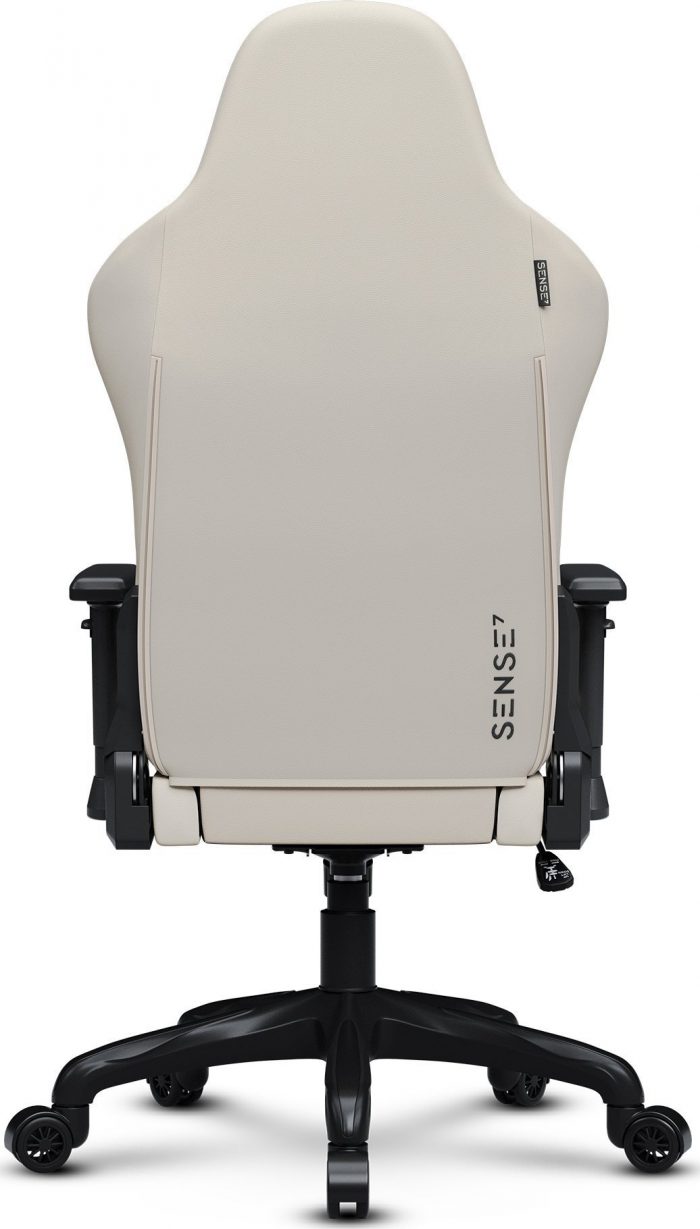SENSE7 Spellcaster FUKU PU Крісло чорний/бежевий Ідеальний комфорт і елегантний дизайн для геймерів - Зображення 8