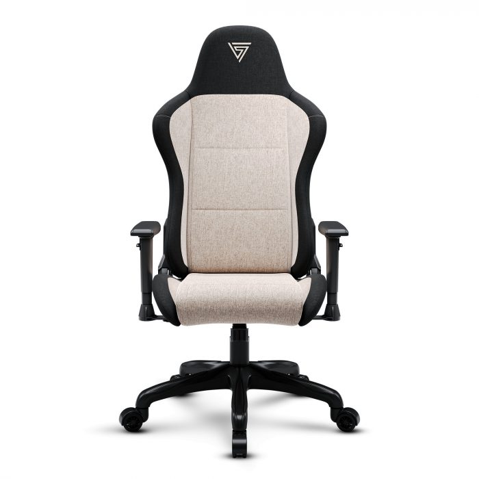 Тканинне крісло SENSE7 Spellcaster FUKU чорно-бежевий Динамічний дизайн та комфорт для геймерів - Зображення 4
