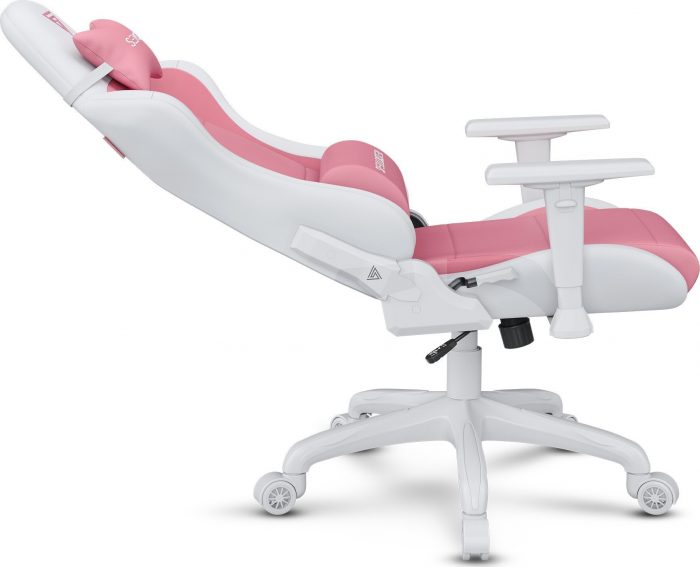 Крісло SENSE7 Spellcaster FUKU PU біло-рожевий Стильний комфорт для геймерів у яскравих кольорах - Зображення 6