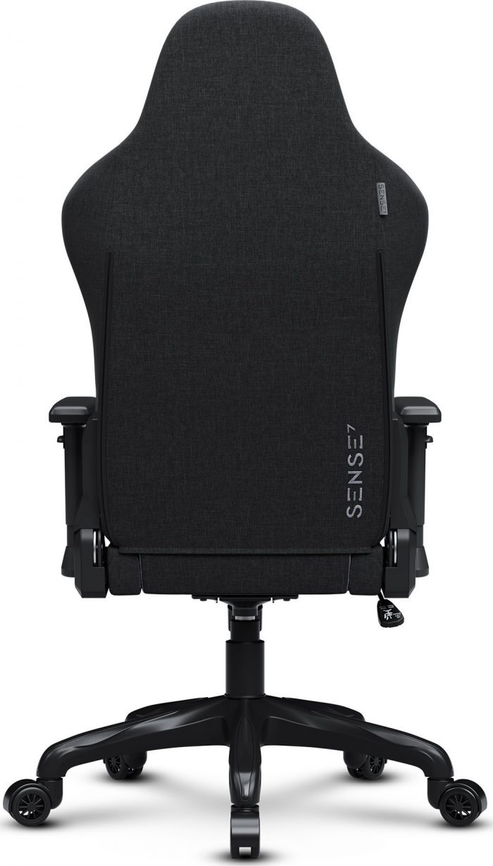 Тканинне крісло SENSE7 Spellcaster FUKU чорно-сірий Комфорт і стиль для геймерів у елегантному дизайні - Зображення 8