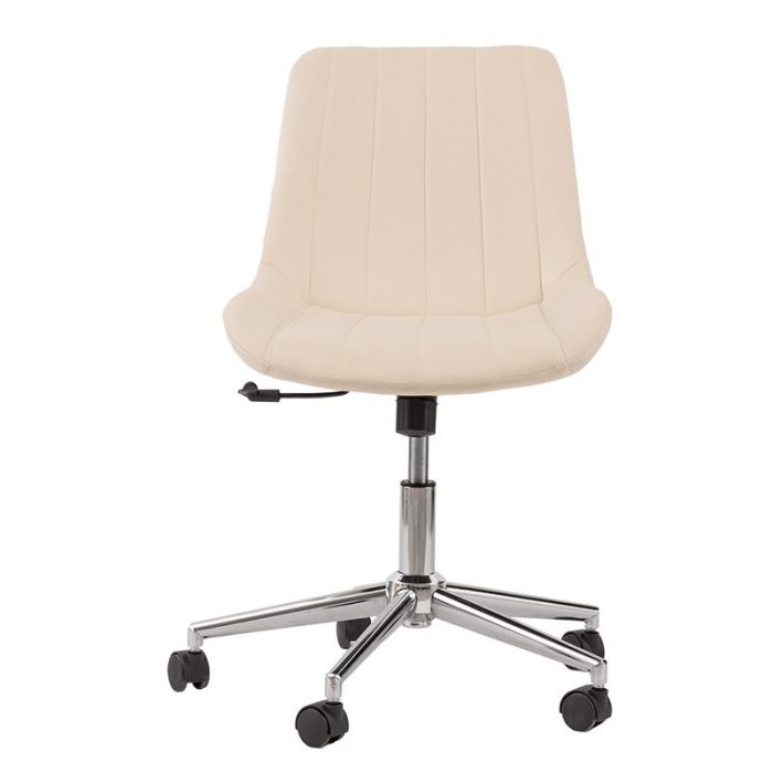 Офісне крісло Szchara Pietro бежеве оксамитове Стильне рішення - Зображення 3