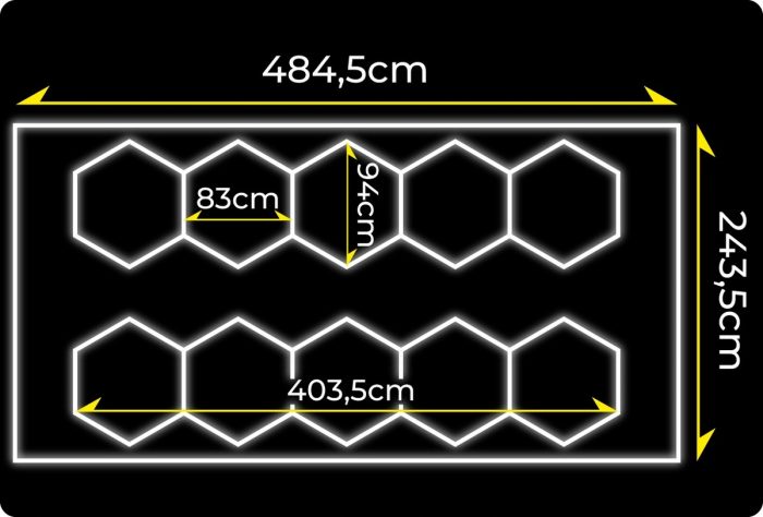 Світлодіодна панель LumiOn 484,5 x 243,5 см біла - Зображення 2