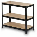 Металевий стелаж FUNFIT 180x 90x40 см на 5 полиць 875 кг. чорний - Зображення 6