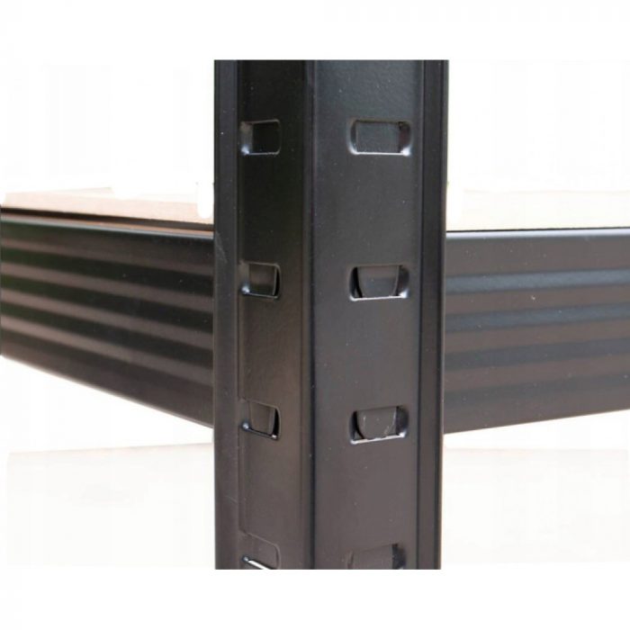 3784930471_w640_h640_stellazh-metallicheskij-180h90h40 Металевий стелаж LEGGER DG-200-1 180x 90x40 см на 5 полиць 1000 кг. чорний - Зображення 3