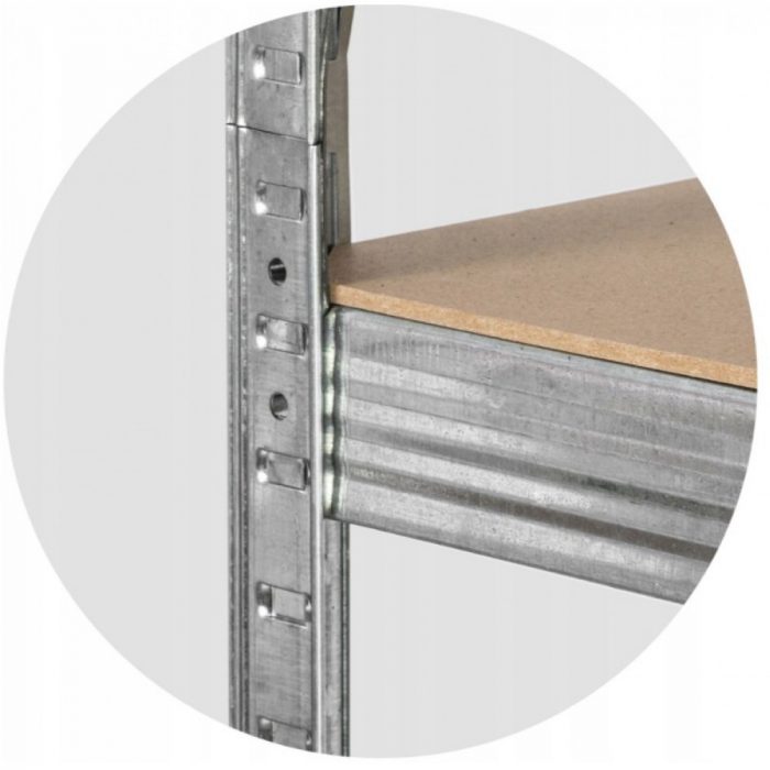 Металевий стелаж LEGGER DG-200 180x 90x40 см на 5 полиць 1000 кг. - Зображення 4