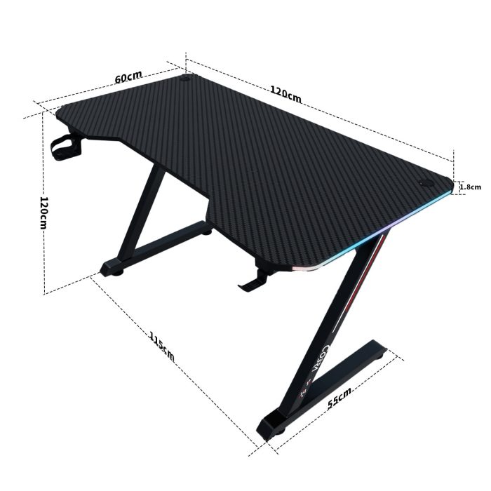 Геймерський стіл CRF4576RGB чорний - Зображення 4