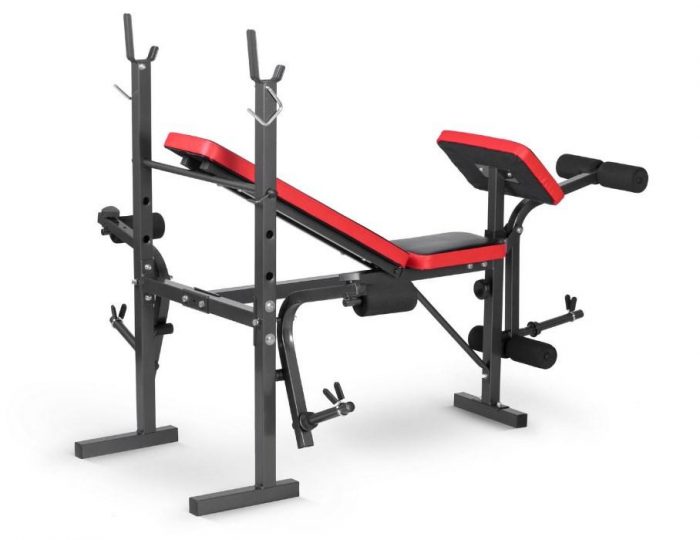 Лава для вправ зі штангою Neo-Sport NS-200 чорна з червоним Це ідеальний вибір для тих, хто хоче мати універсальний тренажер для різних видів фізичних вправ - Зображення 3