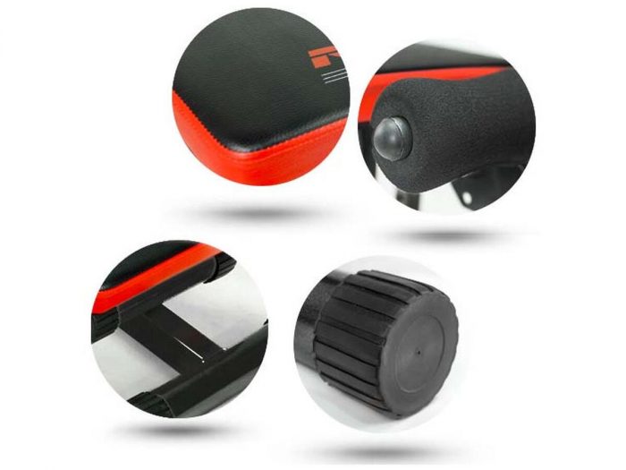 Тренажерна лава Neo-Sport NS-03 чорна з червоним Підвищуйте свою фізичну форму з комфортом - Зображення 8