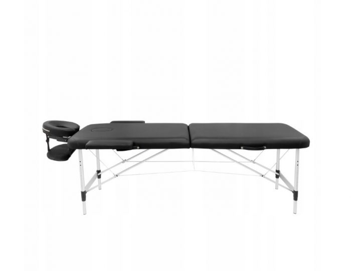 Розкладний масажний стіл алюміній 4FIZJO чорний Професійний комфорт і надійність для масажу - Зображення 3