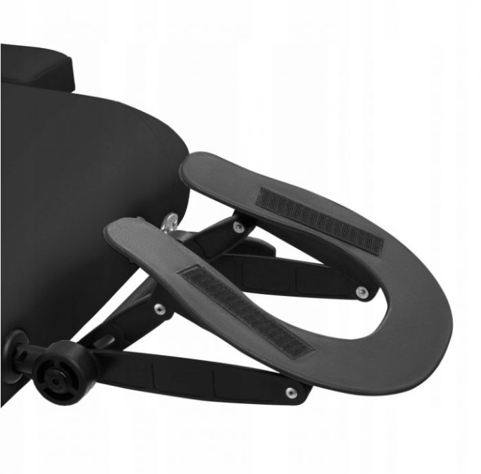 Розкладний масажний стіл алюміній 4FIZJO чорний Професійний комфорт і надійність для масажу - Зображення 5