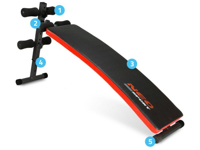 Похила тренажерна лава Neo-Sport NS-09 - Зображення 5