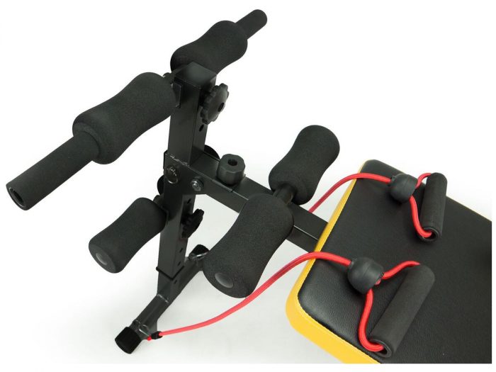 Похила лава для занять з еспандерами жовто-чорна Neo-Sport NS-08G комфорт і ефективність - Зображення 5