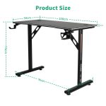 Геймерський стіл CR2050BK (довжина 100 см) - Зображення 3